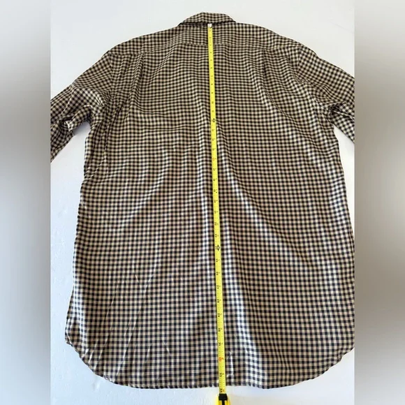 Ralph Lauren Purple Label Brown Check Dress Shirt - Picture 8 of 10